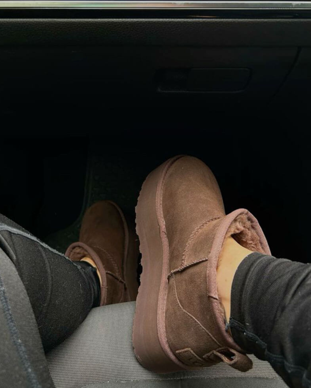 SUEDE PLATFORM BOOTS