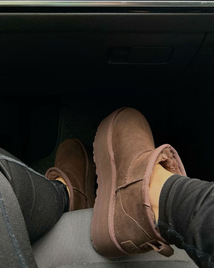 SUEDE PLATFORM BOOTS