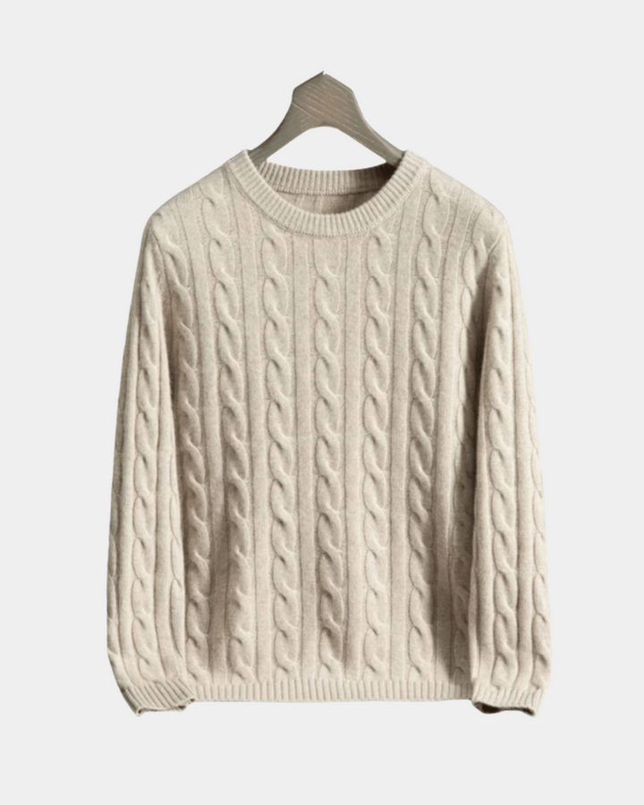 HERITAGE CABLE STITCH KNIT SWEATER