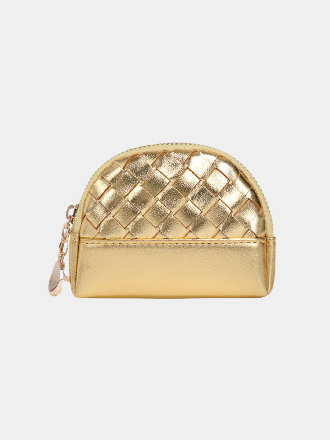 WOVEN MINI ZIP COIN PURSE