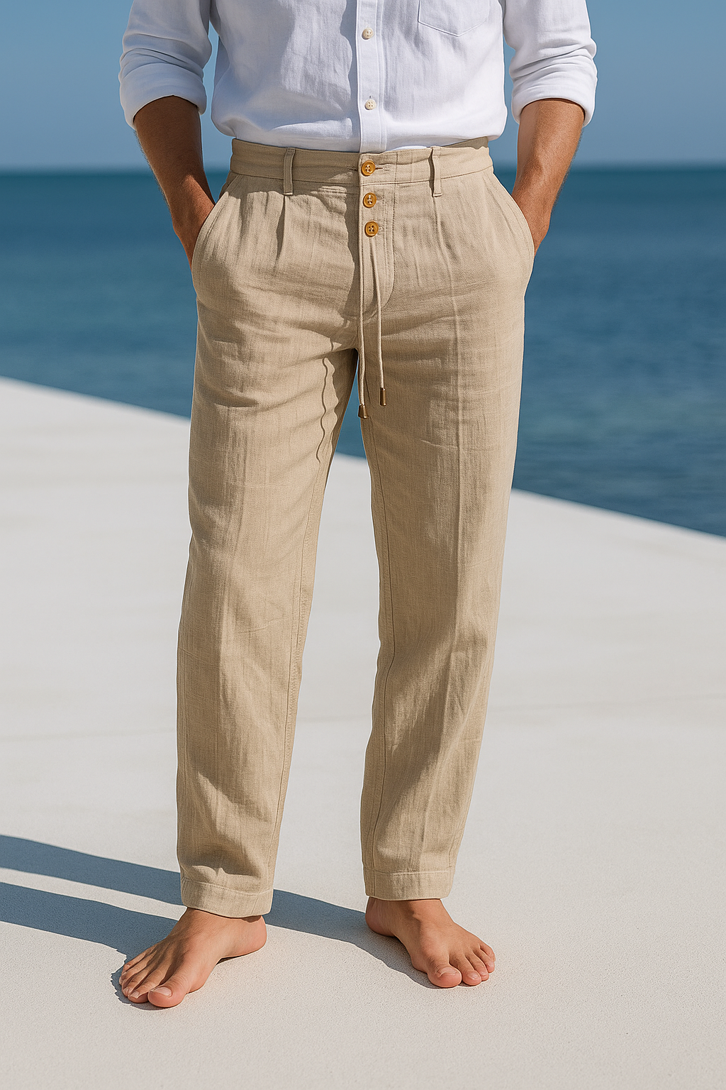 Lightweight Summer Linen Trousers