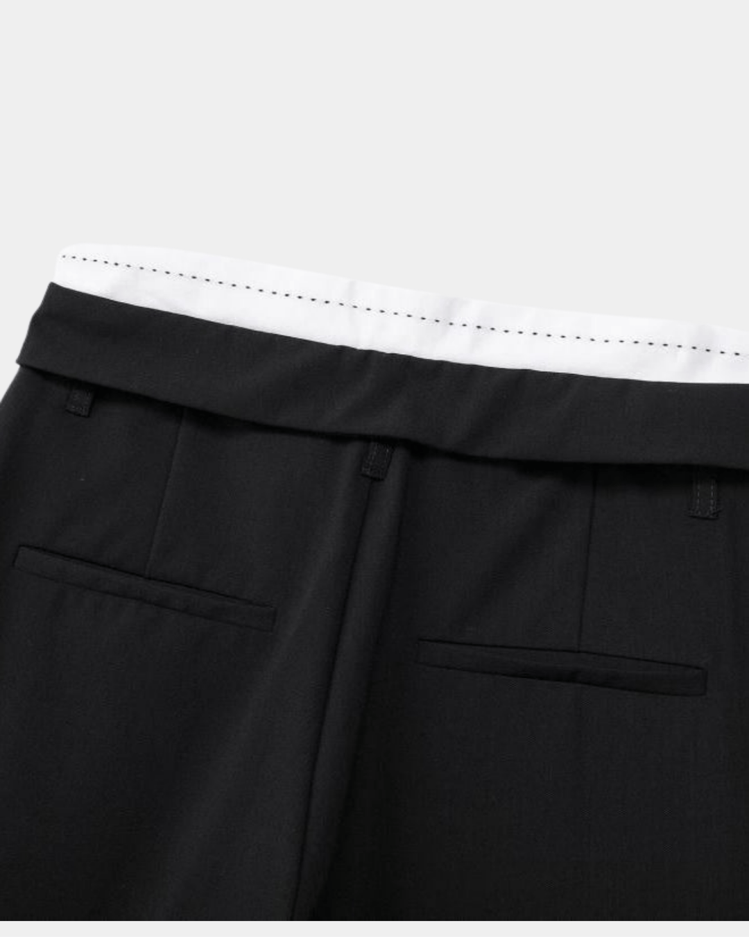 PINSTRIPE SLIT TROUSERS