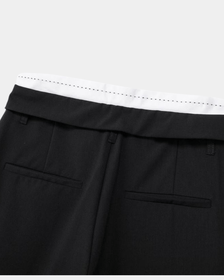 PINSTRIPE SLIT TROUSERS