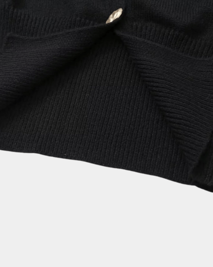 DEEP V SINGLE-BUTTON CARDIGAN