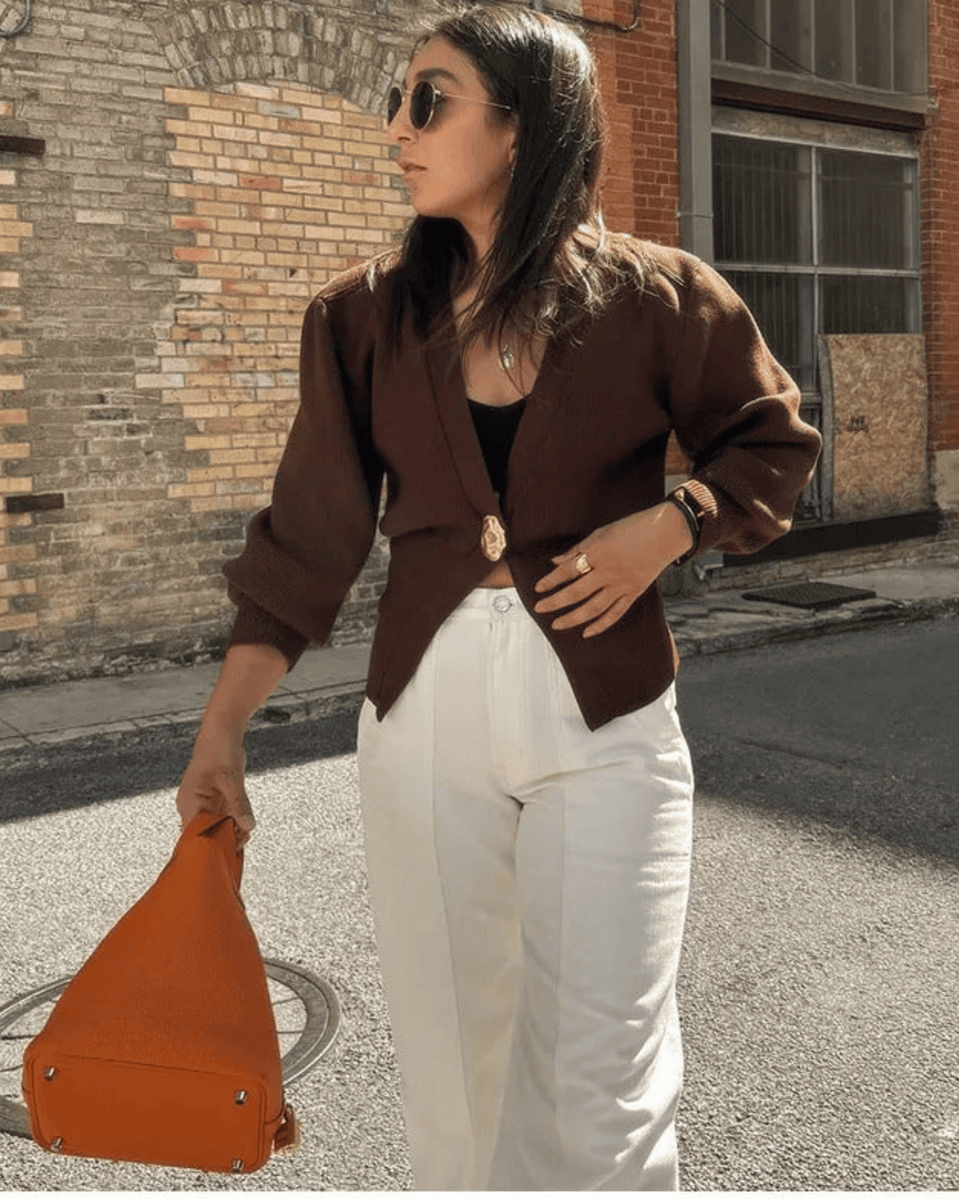DEEP V SINGLE-BUTTON CARDIGAN