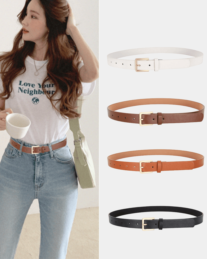 MINIMAL RECTANGLE BUCKLE BELT