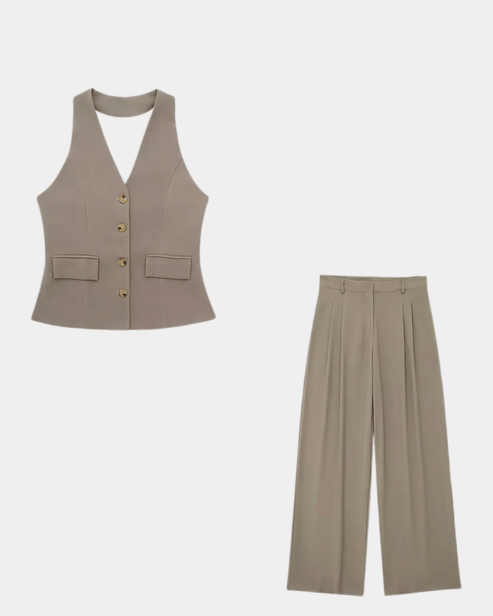 TAILORED VEST AND TROUSERS SET
