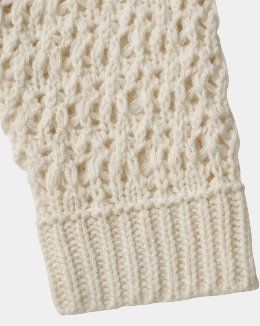 CROCHET DRAWSTRING SWEATER