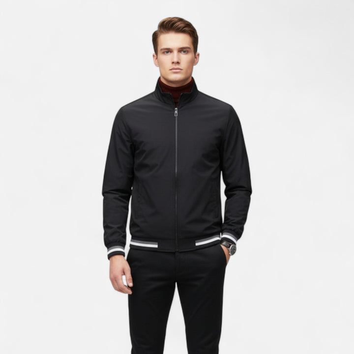 NOMU Lifestyle | Men’s Baseball Collar Windbreaker Jacket