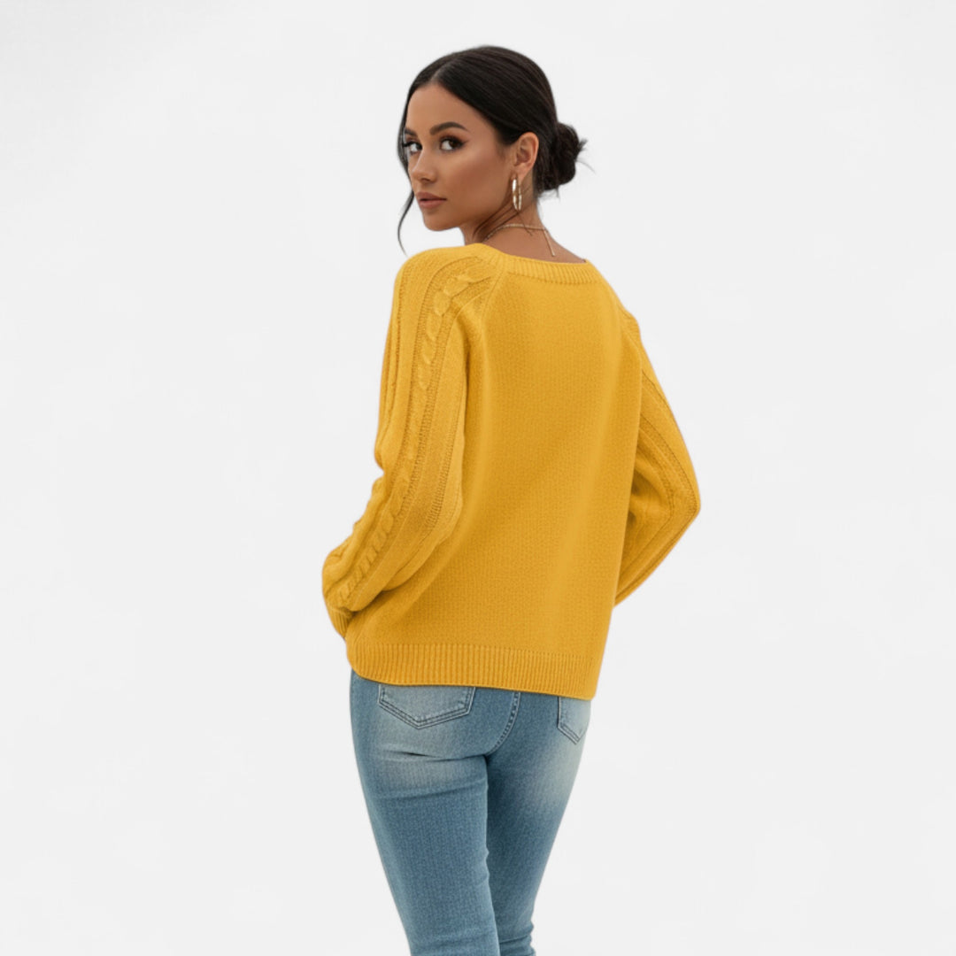 NOMU Lifestyle | Women’s Cable Knit Sweater – Heritage Comfort
