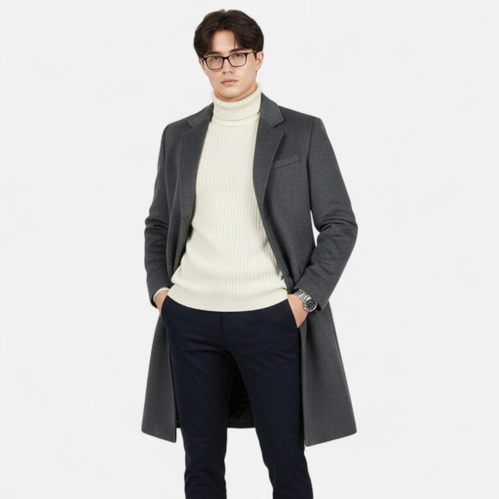 NOMU Lifestyle | Men’s Wool Long Overcoat