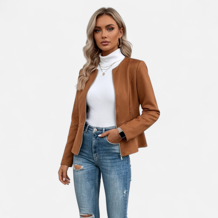 NOMU Lifestyle | Women’s Slim Fit Zipper Jacket – Heritage Chic