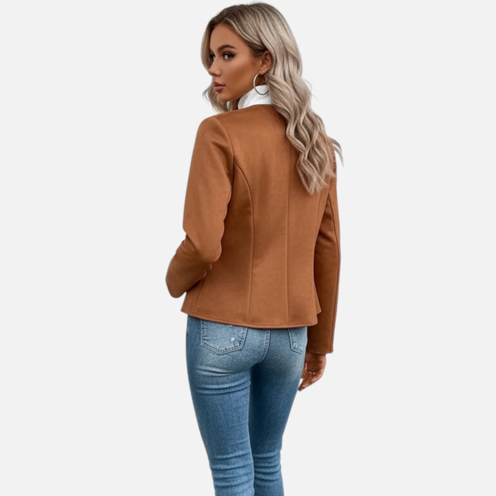 NOMU Lifestyle | Women’s Slim Fit Zipper Jacket – Heritage Chic