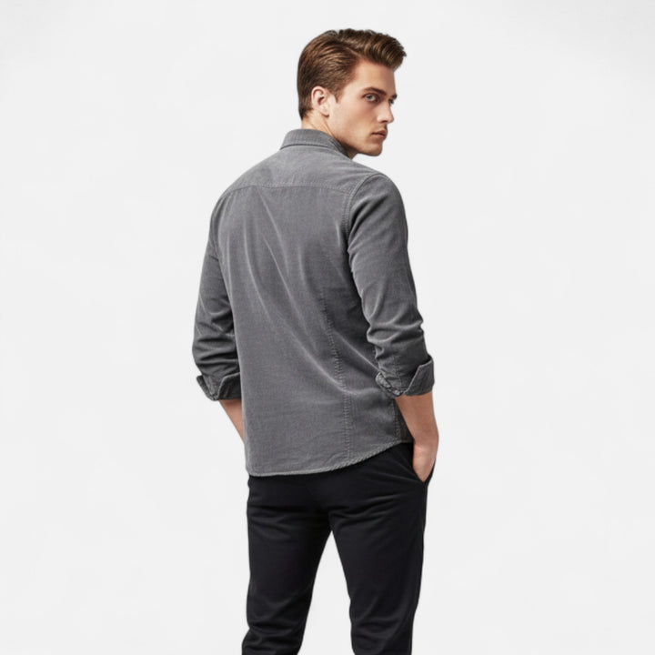NOMU Lifestyle | Men’s Corduroy Business Casual Shirt