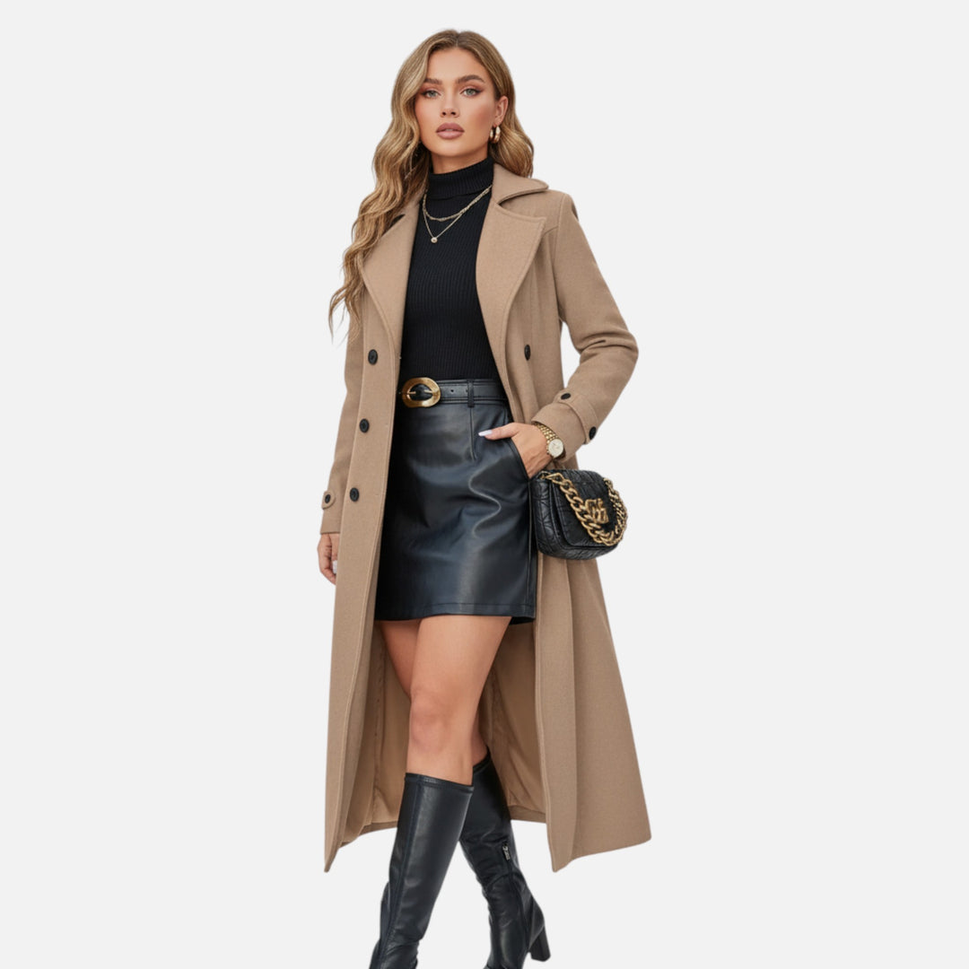 NOMU Lifestyle | Women’s Long Buttoned Coat – Heritage Comfort