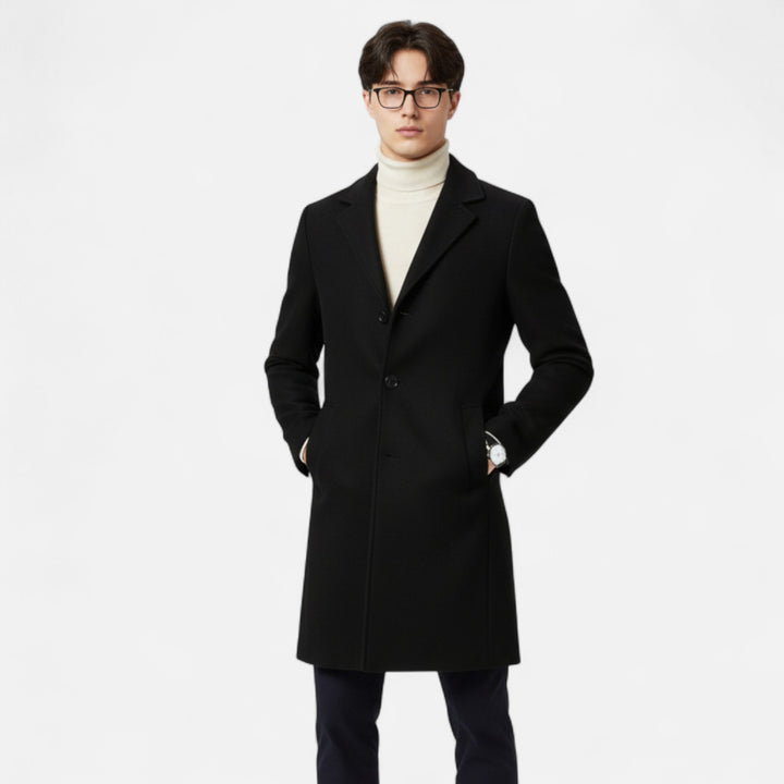 NOMU Lifestyle | Men’s Classic Long Overcoat
