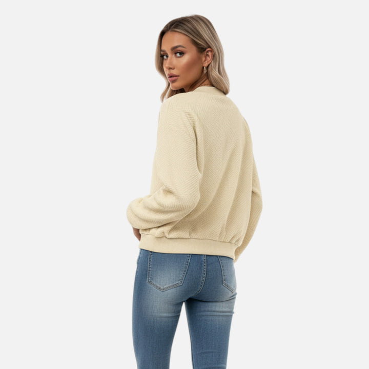 NOMU Lifestyle | Women’s Solid Textured Jacket – Refined Everyday Style