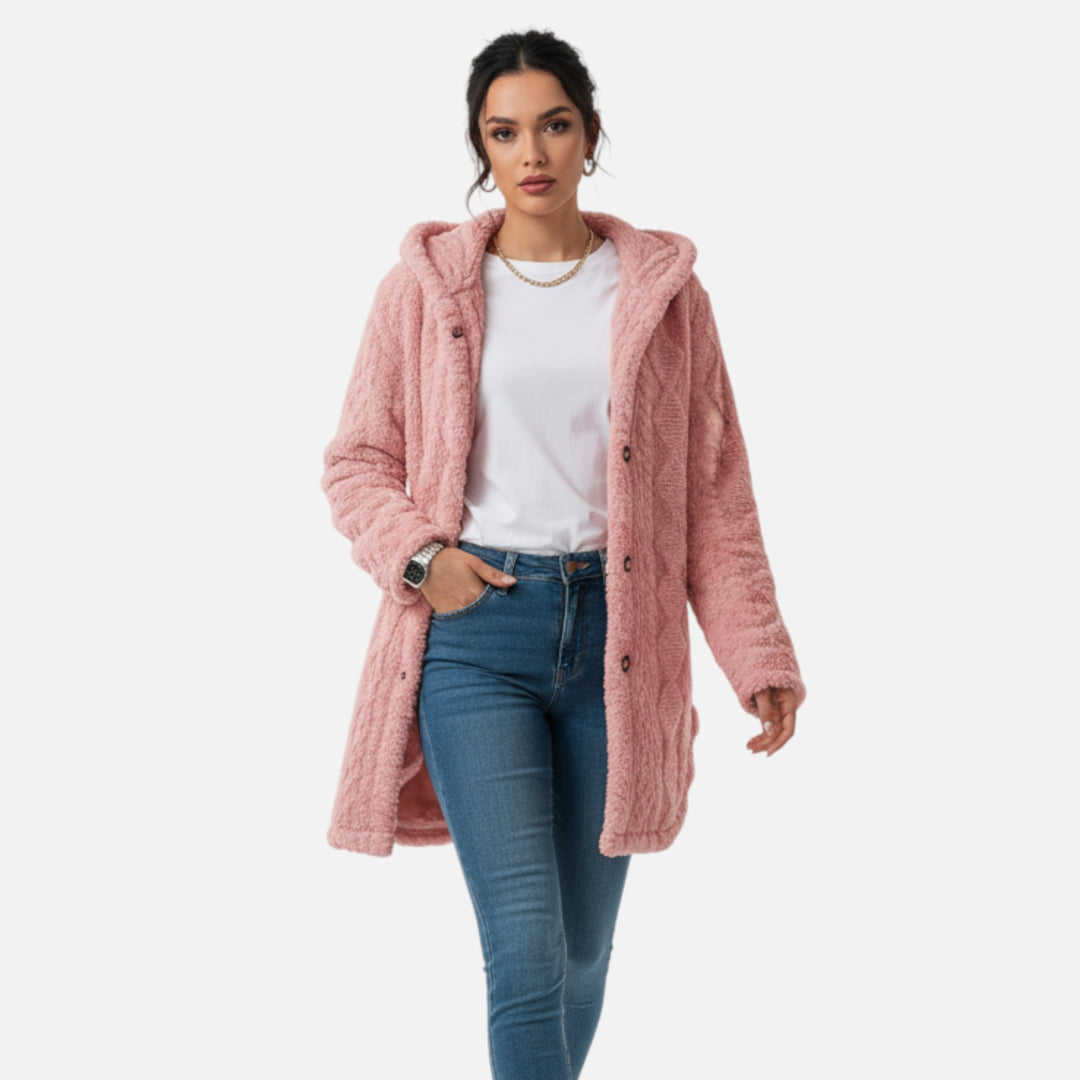 NOMU Lifestyle | Women’s Jacquard Hooded Coat – Heritage Luxe