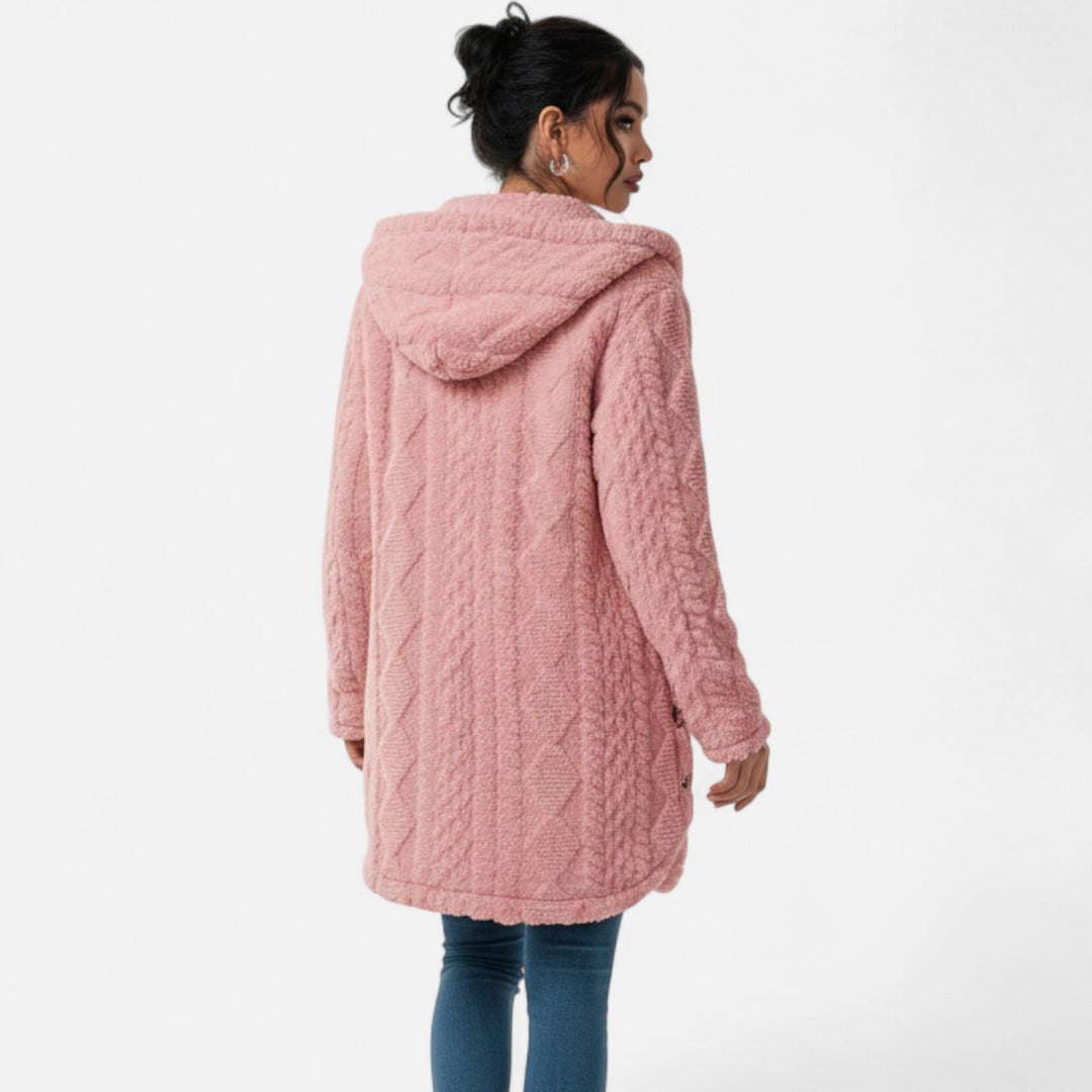 NOMU Lifestyle | Women’s Jacquard Hooded Coat – Heritage Luxe