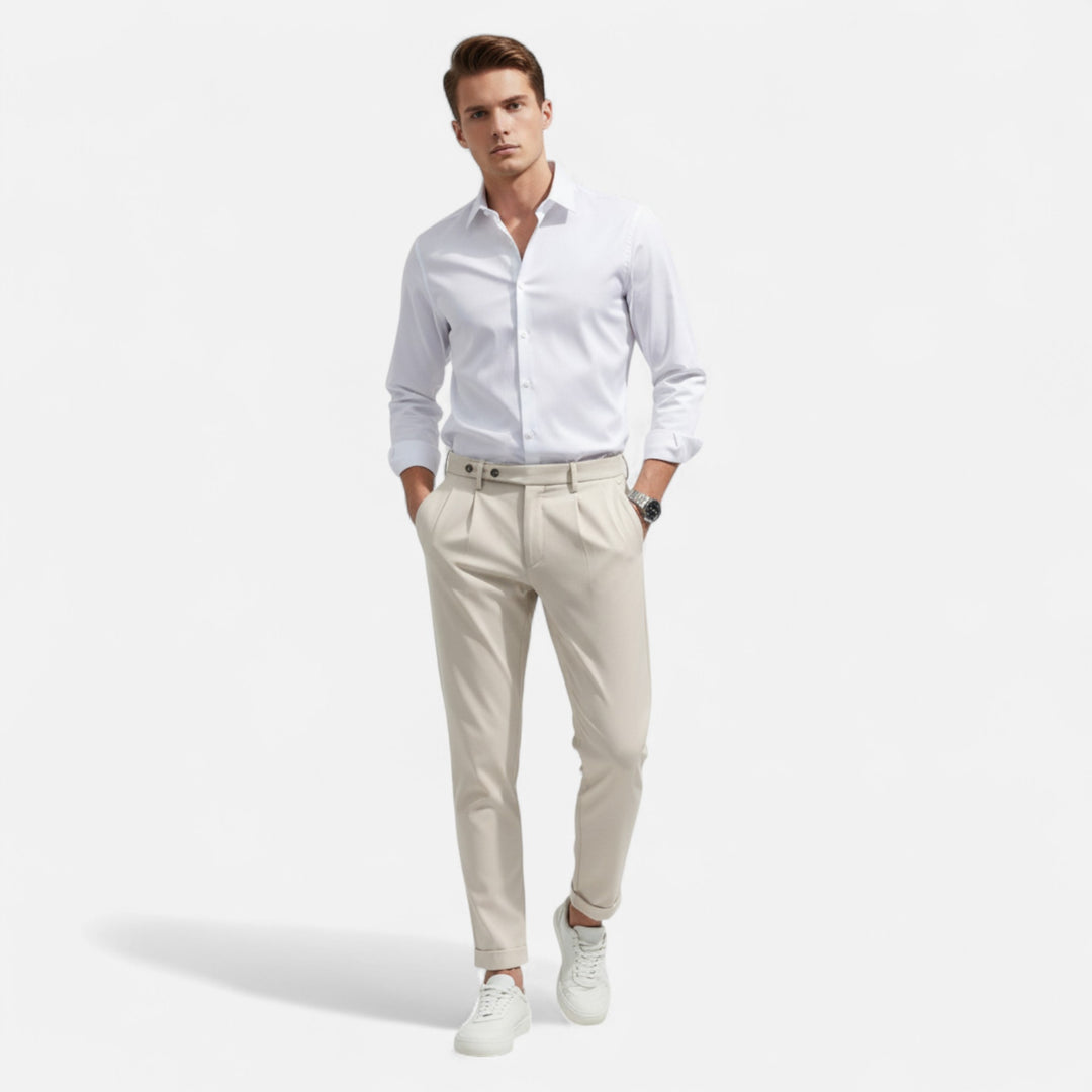 NOMU Lifestyle | Men’s Slim Fit Casual Suit Trousers