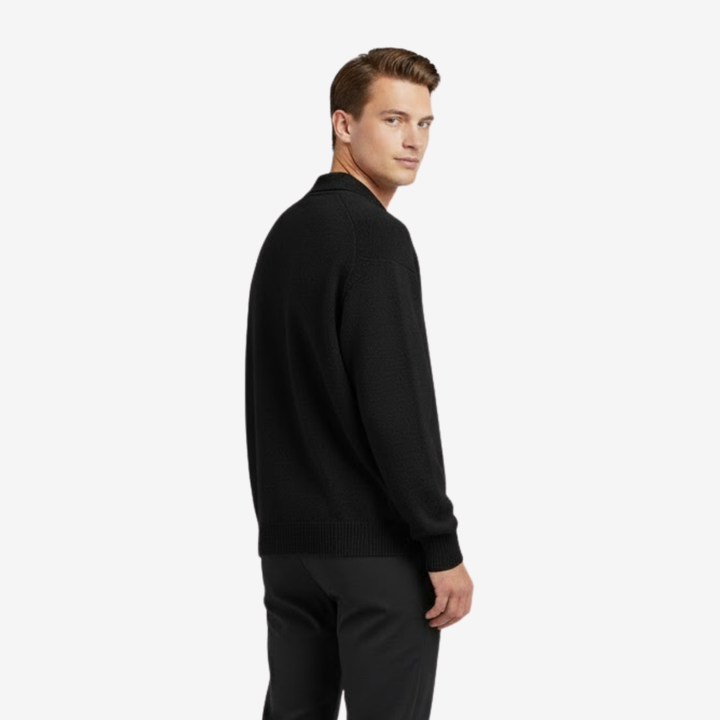 Men’s Long-Sleeve Polo – Refined Business Casual