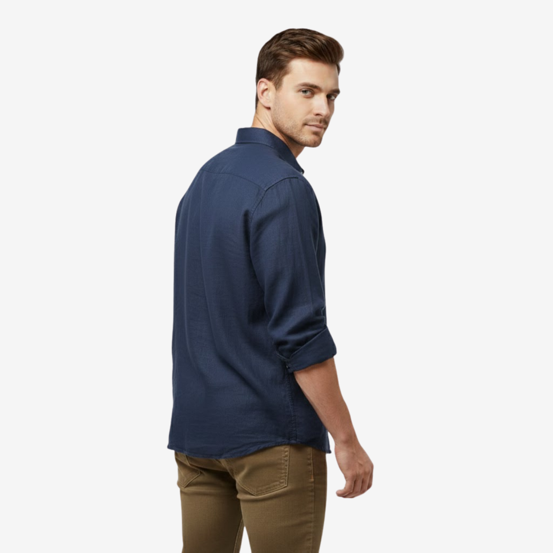 Men’s Long Sleeve Shirt – Casual Button-Up Refinement