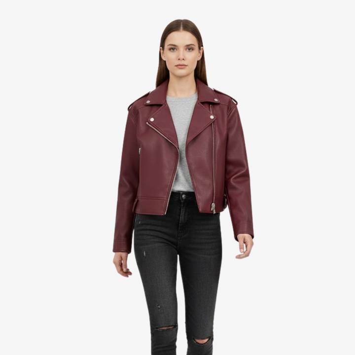 Women’s Short Belted Jacket – Minimalist Trim