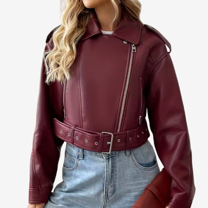 Women’s Short Belted Jacket – Minimalist Trim