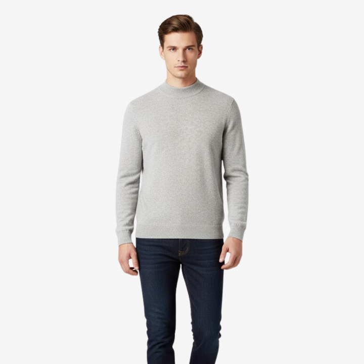 Men's Pure Extra-Fine Classic Mockneck – Timeless Warmth