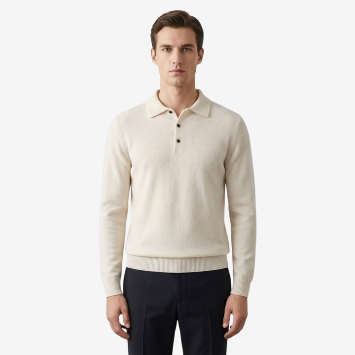 Men’s Merino Wool Polo Sweater – Heritage Knitwear