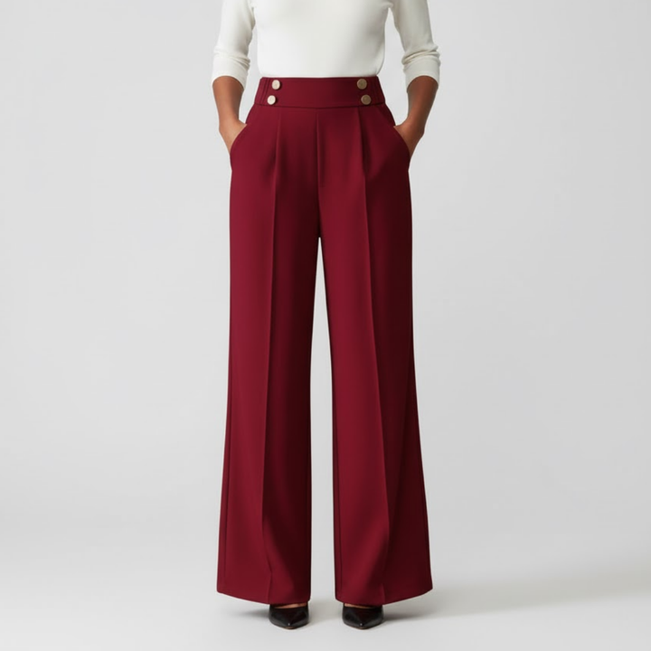 Women’s Button-Detail Pants – Refined Silhouette