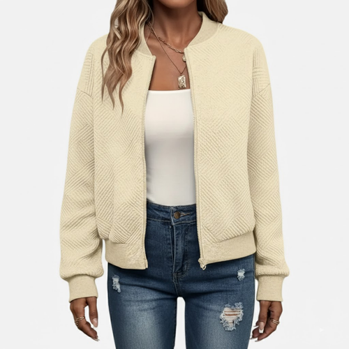 Women’s Solid Textured Jacket – Refined Everyday Style
