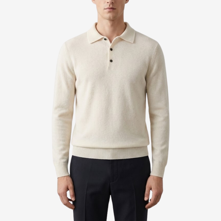 Men’s Merino Wool Polo Sweater – Heritage Knitwear