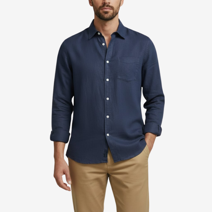 Men’s Long Sleeve Shirt – Casual Button-Up Refinement