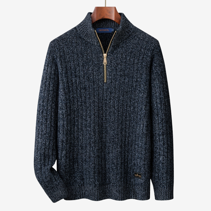 Men’s High-Neck Wool Pullover – Refined Warmth