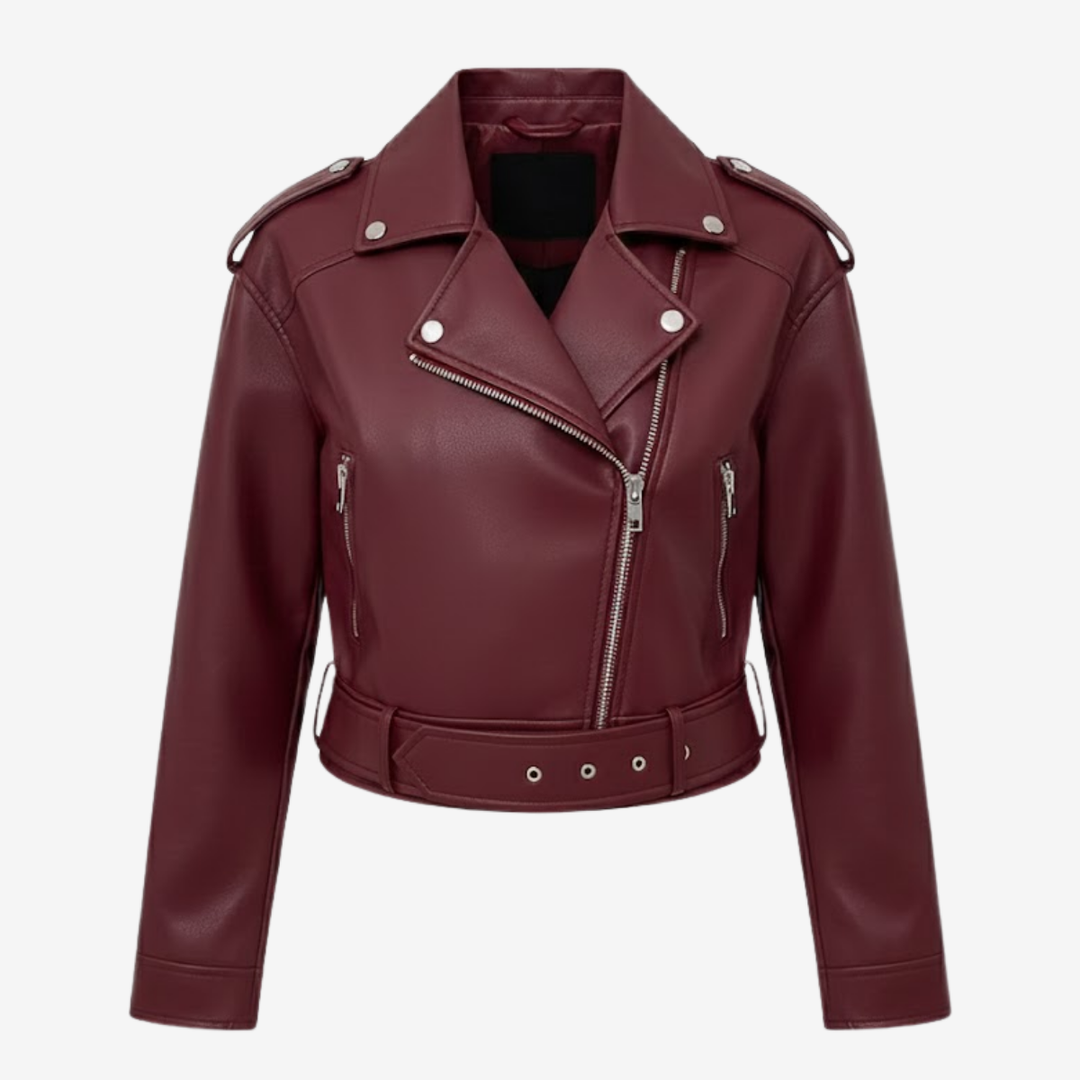 Women’s Short Belted Jacket – Minimalist Trim