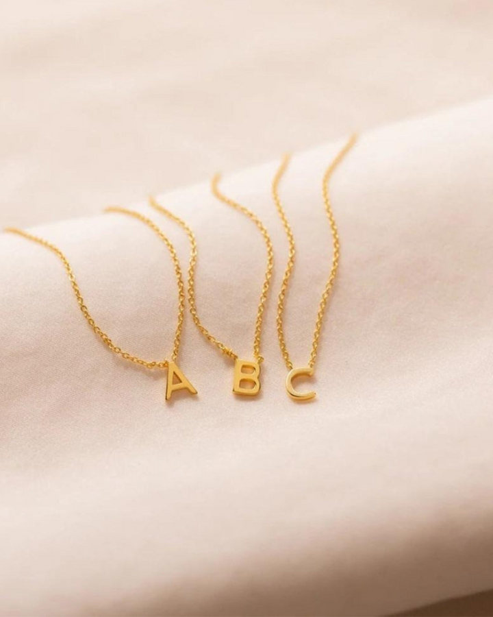 GOLD INITIAL NECKLACE