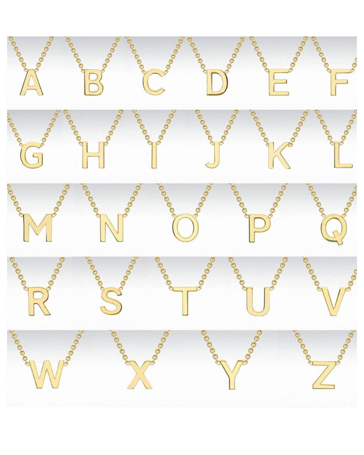 GOLD INITIAL NECKLACE