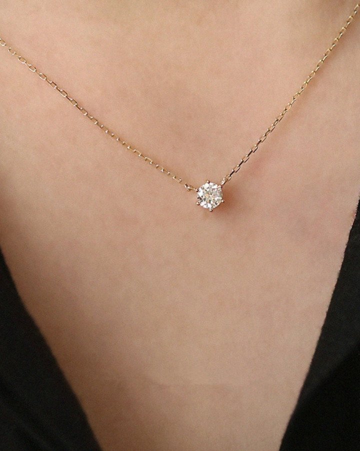 DAINTY DIAMOND CHARM NECKLACE