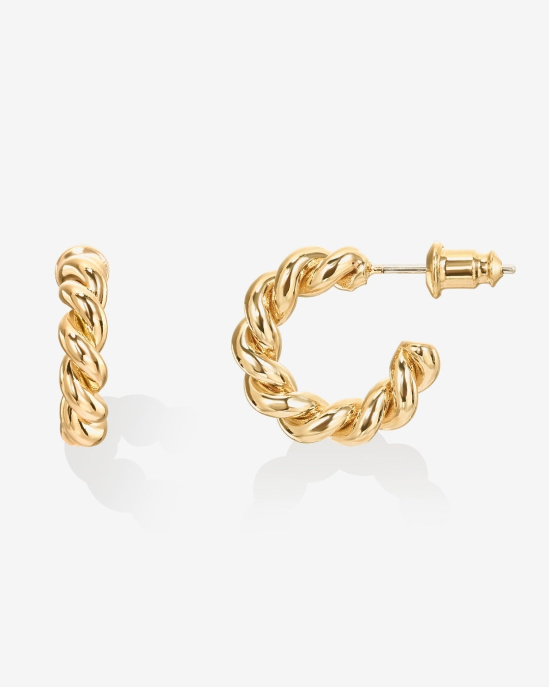 BOLD TWISTED HOOP EARRINGS