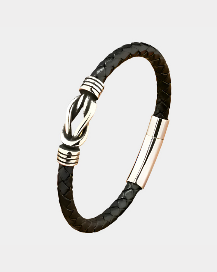 BRACCIALE VINTAGE IN PELLE RITORTA