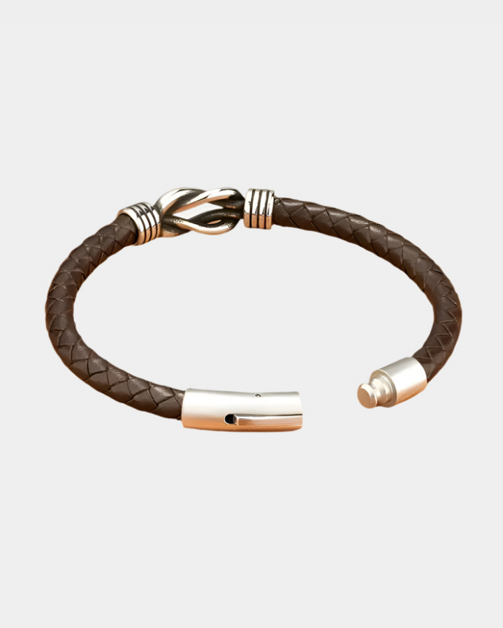 BRACCIALE VINTAGE IN PELLE RITORTA