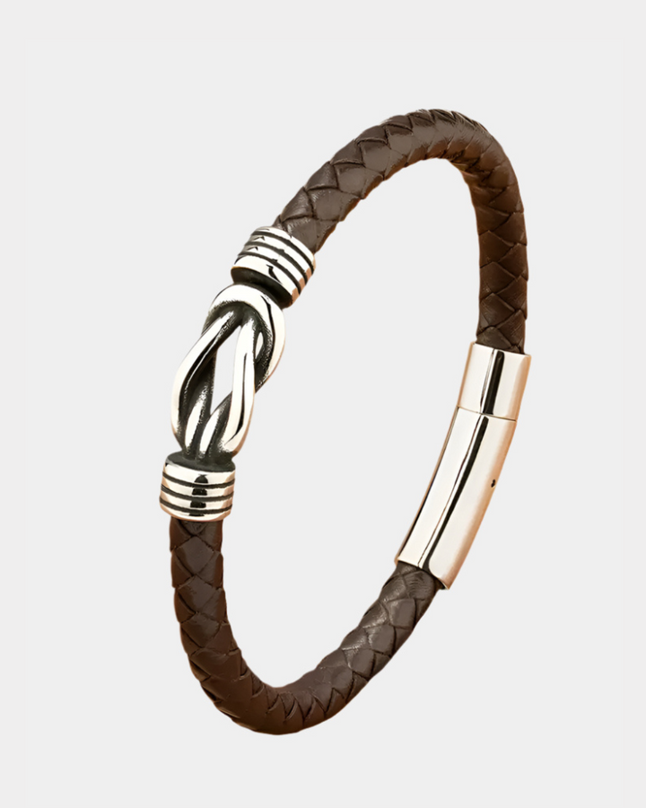 BRACCIALE VINTAGE IN PELLE RITORTA
