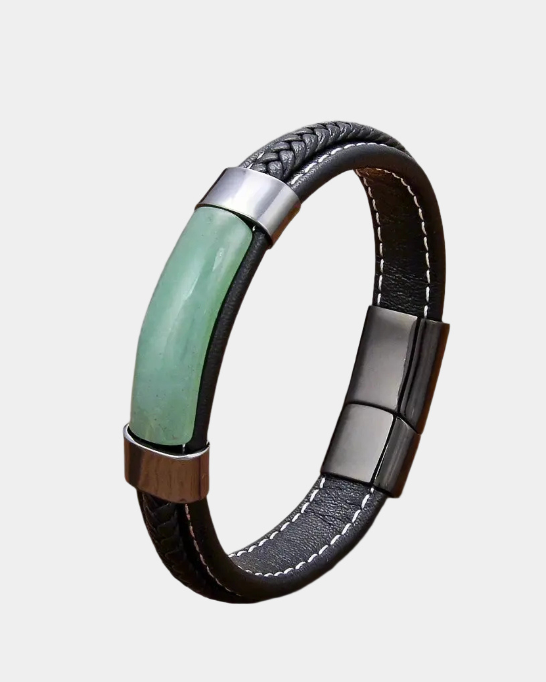 URBAN STONE INLAY LEDERARMBAND