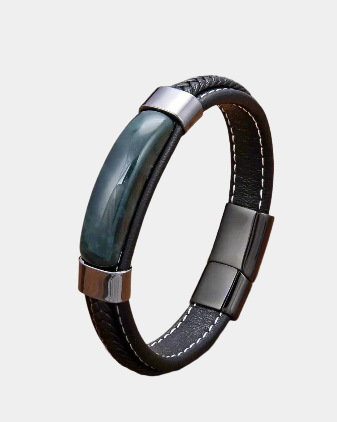 URBAN STONE INLAY LEDERARMBAND