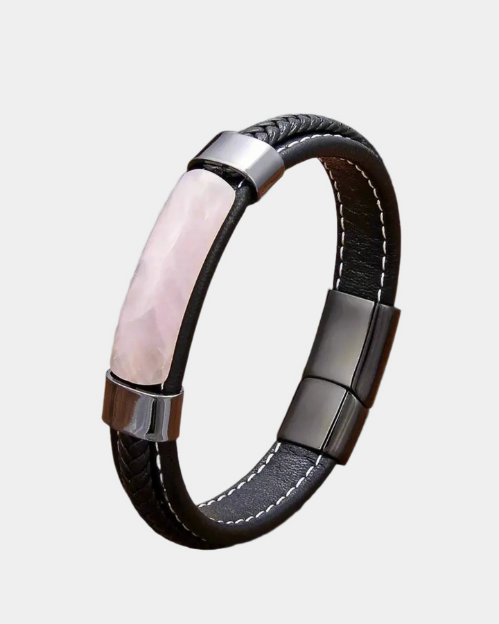 URBAN STONE INLAY LEDERARMBAND