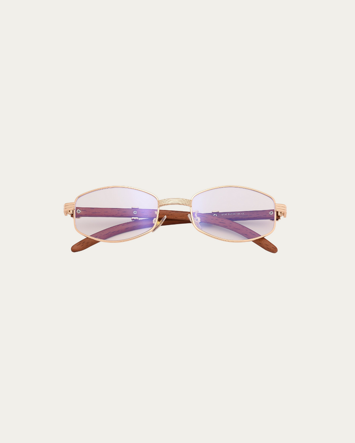RUNDE, GETÖNTE RETRO-SONNENBRILLE