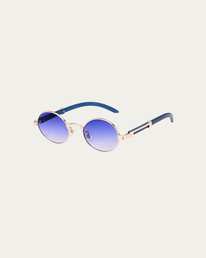 RUNDE, GETÖNTE RETRO-SONNENBRILLE