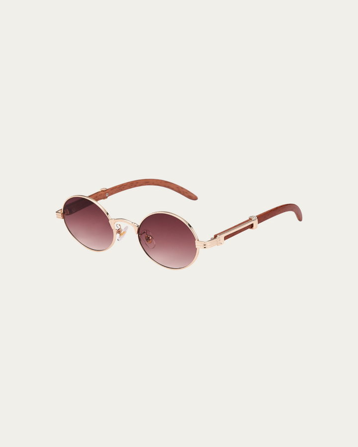 RUNDE, GETÖNTE RETRO-SONNENBRILLE