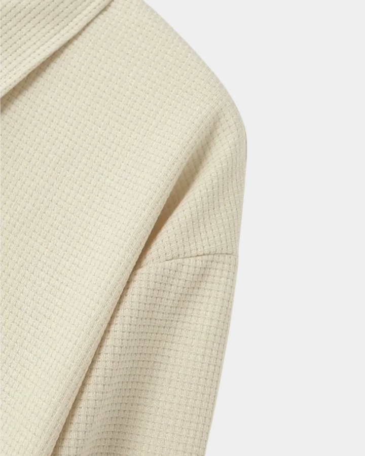 CREMEFARBENE MINIMAL-ZIP-JACKE